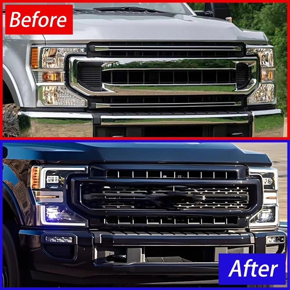 KGKB LED Headlights Assembly for  Raptor F250 2020-2024 High Quality DRL 6000K Projector Lens Plug & Play