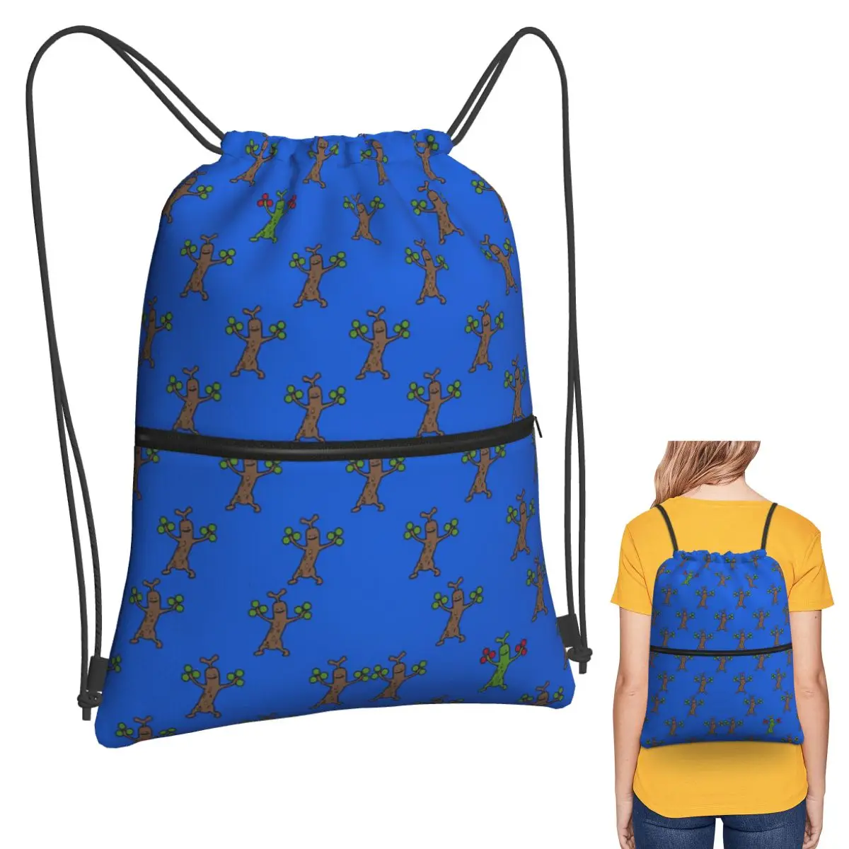 

Sudowoodo Backpacks Multi-function Drawstring Bags Sundries Bag Book Bags for Travel Students