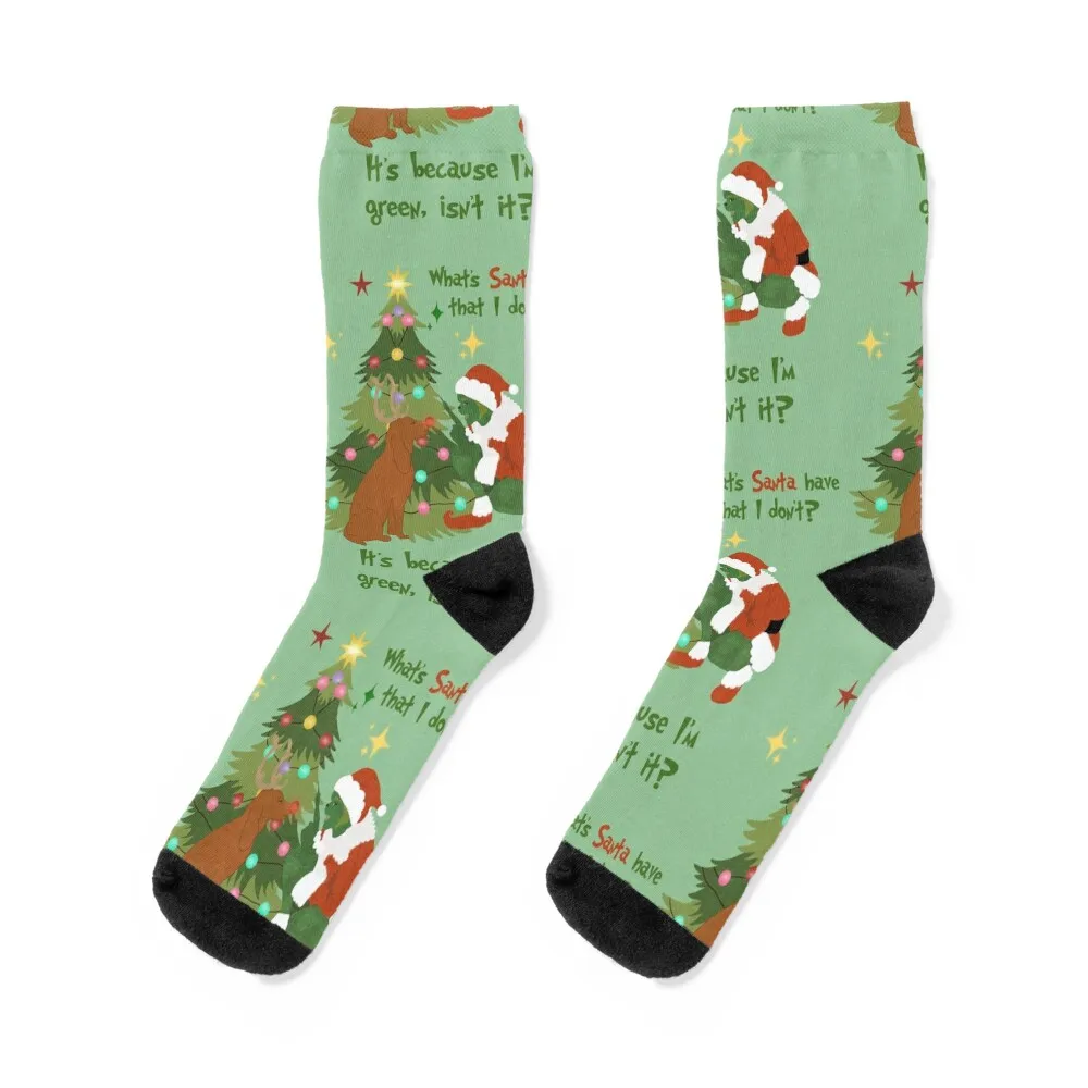 

Grinch and Max Christmas Socks christmas gift heated custom sports Heating sock Socks Male Women's