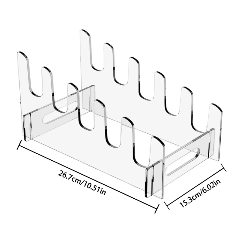 Tiện Lợi Acrylic Đĩa Thức Ăn Kệ Trưng Bày Muti-Chức Năng Khay Đế Đứng Đĩa Thức Ăn Sắp Xếp Lưu Trữ Kệ Giá