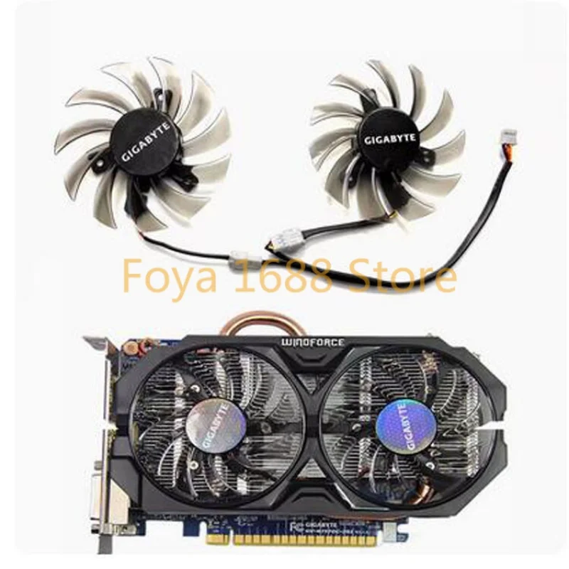 Graphics Card Cooling Fan T128010SM For Gigabyte N460 GTX670 GTX580 560ti