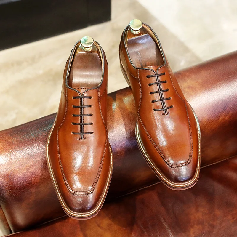 

Men Genuine Leather Shoes Wedding Bride For Formal Party Dress OEM Italian Men Shoes Large Size Casual Soft Casual Gifts