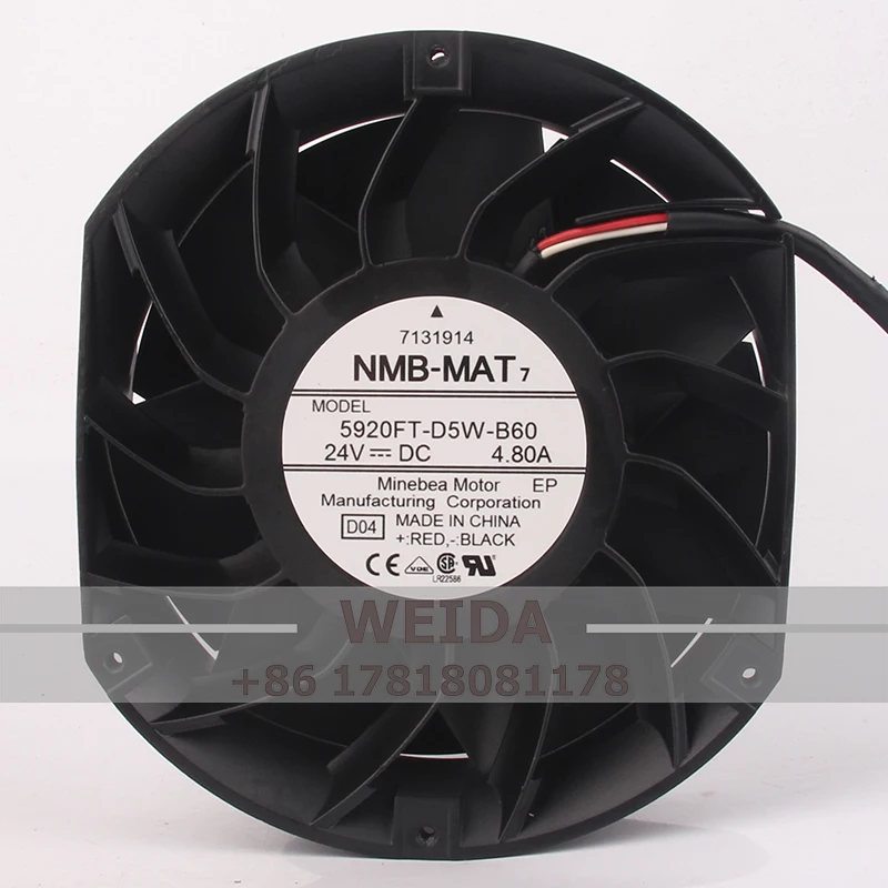 

5920FL-D5W-B60 Case Fan for NMB 12V 48V DC24V 4.80A 172*152*51MM Large Airflow Cooling Fan