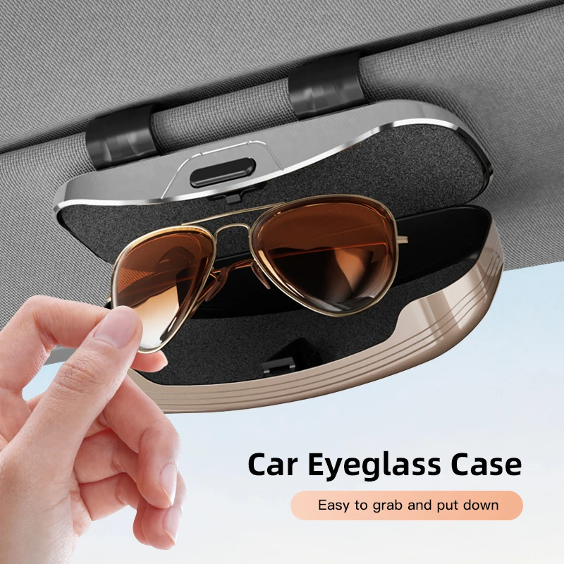 Car Sun Visor Glasses Case Car Sunglasses Storage Box For BYD Tang F3 E6 Atto3 Yuan Plus Song Max F0 G3 I3 Ea1 Dmi 2din S7 E3 L3