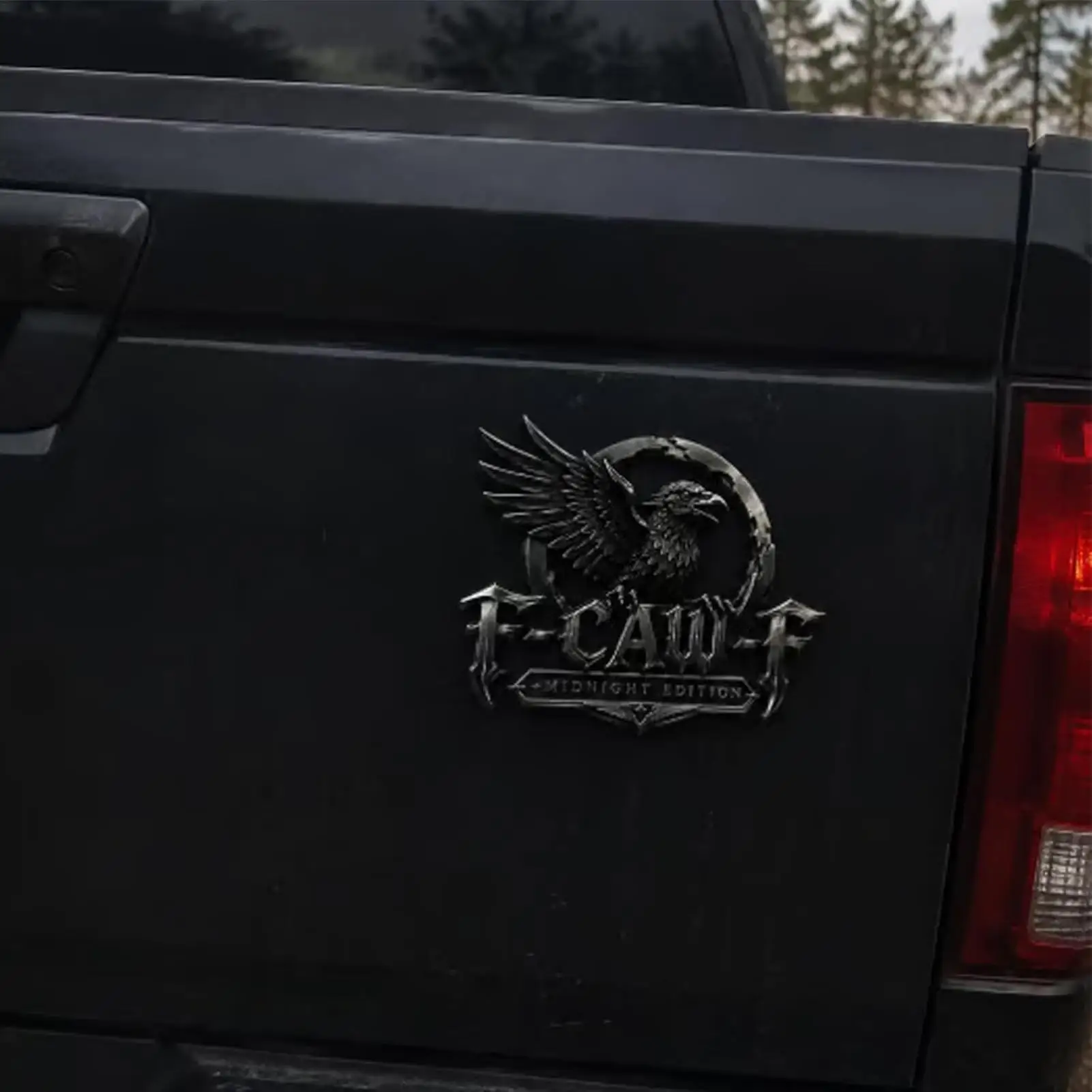 Metal Car Emblem Raven Automotive Wing Styling Accessories Metal Car Stickers Badge For Truck Vehicle Sedan Pickup SUV Scooter
