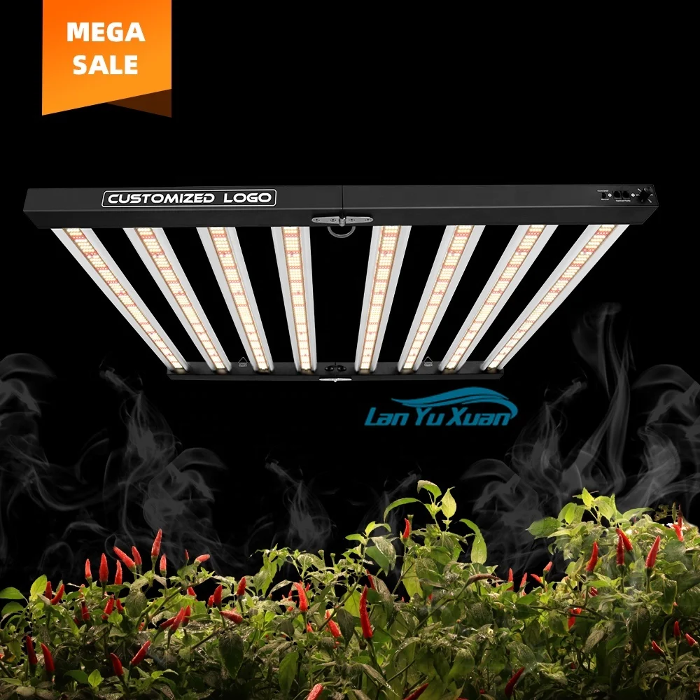 

SP800 PRO Agriculture Industrial Rapid Foldable 8 Bar 4X4 800W Led Full Spectrum Plant Grow Light Strip