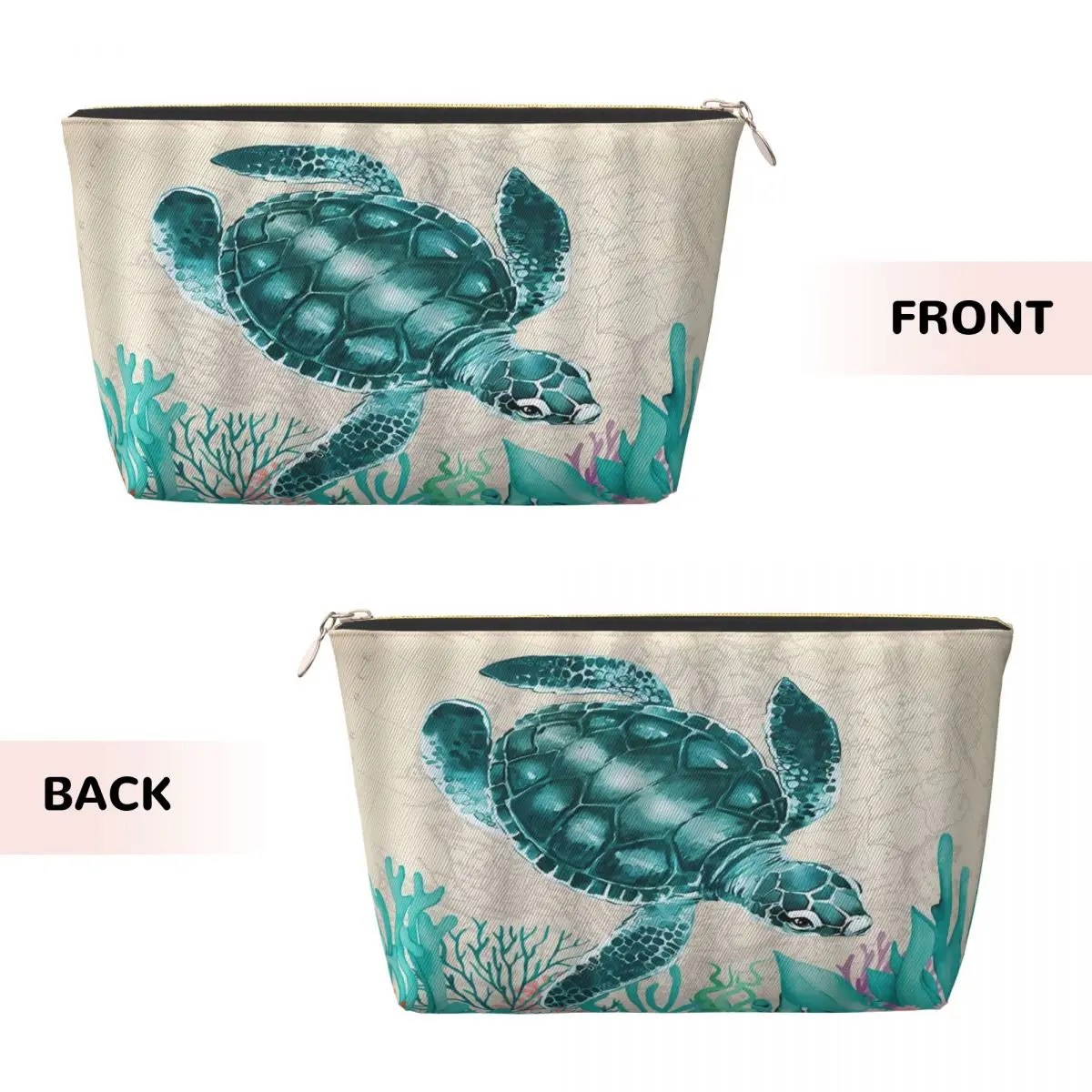 Custom Travel Ocean Sea Turtle Toiletry Bag Cute Makeup Cosmetic Organizer Women Beauty Storage Dopp Kit Case