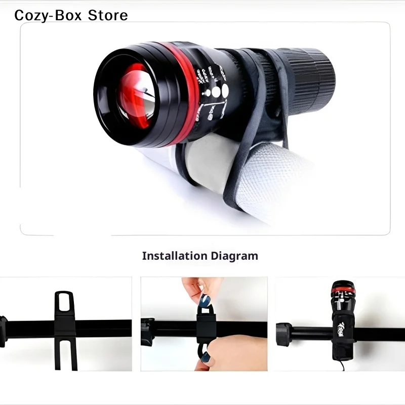 [ZY]Mountain Road Bike Torch Silicone Strap Stroller Fan Elastic Bandage Bike Accessories[ZY]