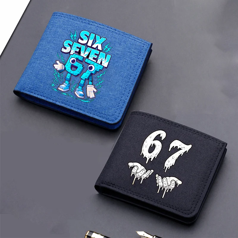 

Кошелек Steal A Brainrot для мужчин 67, карман для шести семи монет, короткие кошельки, держатели для кредитных карт, женский квадратный мешочек для денег, подарки