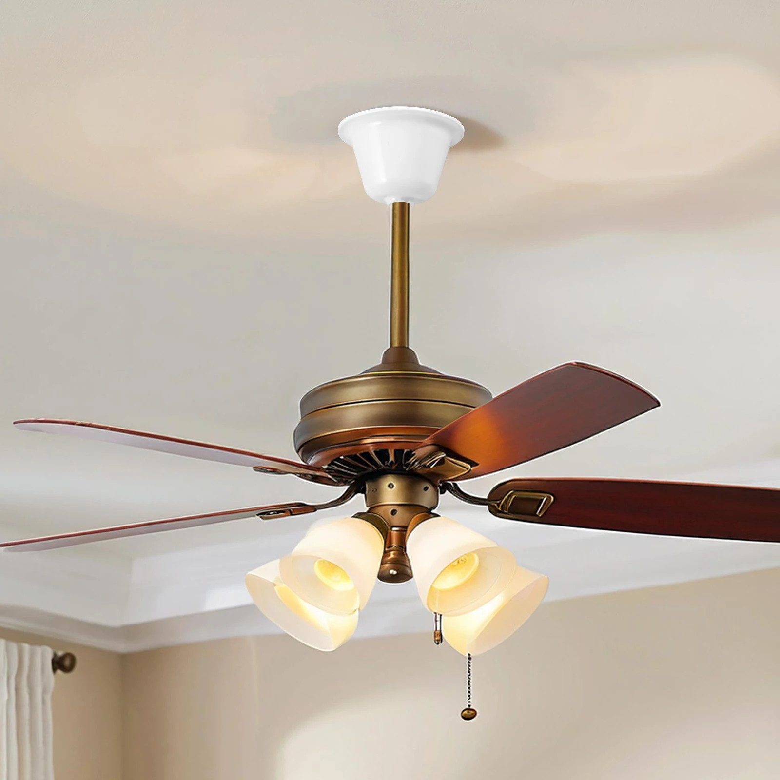 

Ceiling Fan Accessories Universal Mount Replacement Parts Bathroom Cover Canopy Grime Protection Extra Safety Longlasting