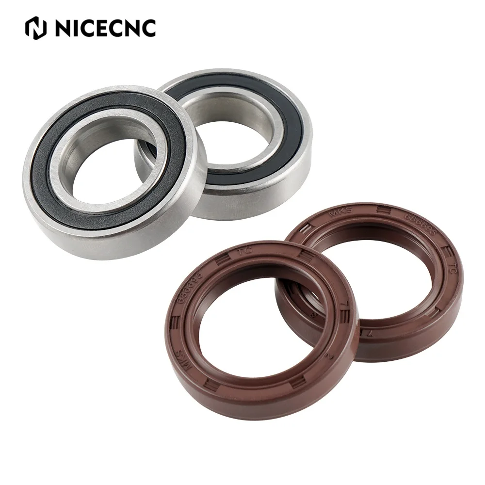 

NICECNC For Honda CRF 250R 450R 2004-2021 CRF250RX 450RX 2019-2021 CR 125R 250R 1995-2007 Front Wheel Bearing Oil Shaft Seal Kit