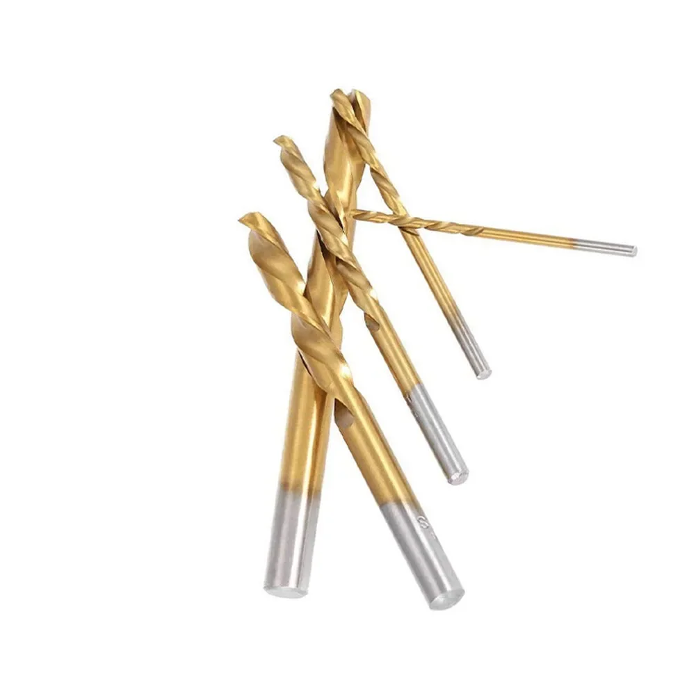 Brocas de mão esquerda hss, haste reta, maneira esquerda 2 2.7 4 6 7.5mm para perfuração elétrica, peça de ferramenta elétrica inversa com 10 peças