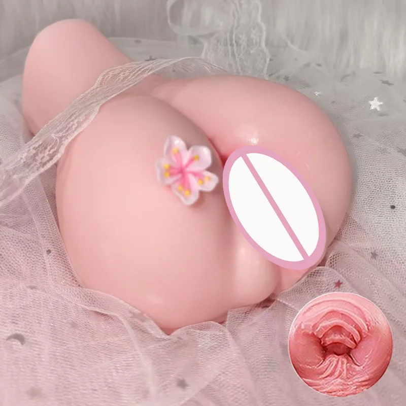 ZuiMao Realistic Pocket Pussy Male Masturbator 2 Entrances Sex Doll Ass Toy with Tight Virgin & Anus Pocket Pussies for Sexy Men - view 2