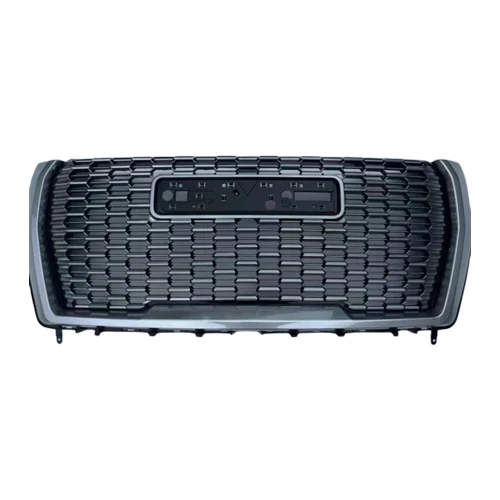 Car Front Upper Grille Replacement Glossy Black ABS For G-M-C Yukon 2021 2022 2023 2024