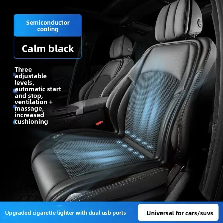 Cool Ventilation Seats Universal Car Seat Ventilation Cover Car Blowing Summer Cool SUV Car Seat Cushion Breathable Auto Cooling