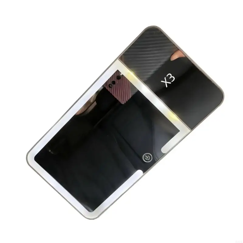 2026 New Light Responsive LED Car Makeup Mirror With Easy Sun Visors Mount And Extended Battery Life Quick Install Makeup Mirror