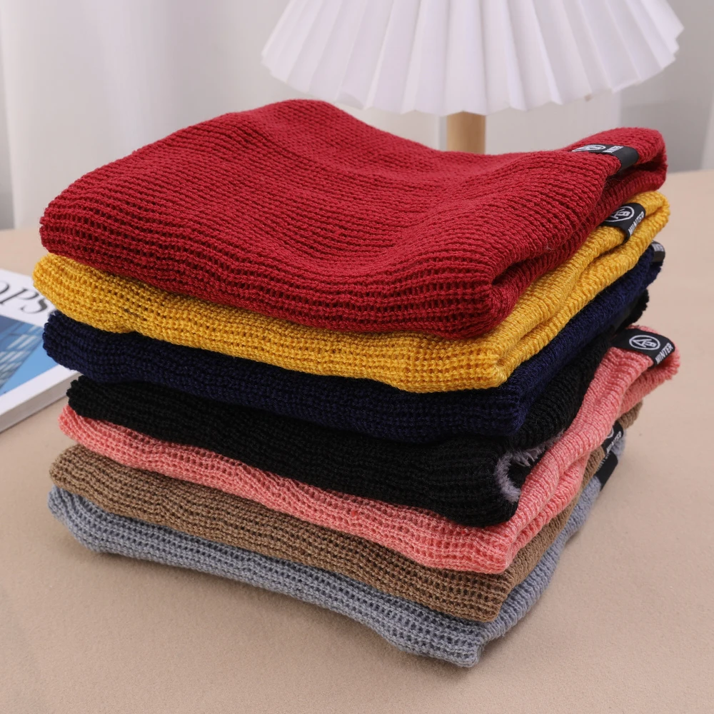 Solide Winter Plüsch Schalldämpfer Woolen Stricken für Frauen Fleece Ring Bandana Schal Halswärmer Buff Dicke Kaschmir Stirnband Ski Maske – Detail 7