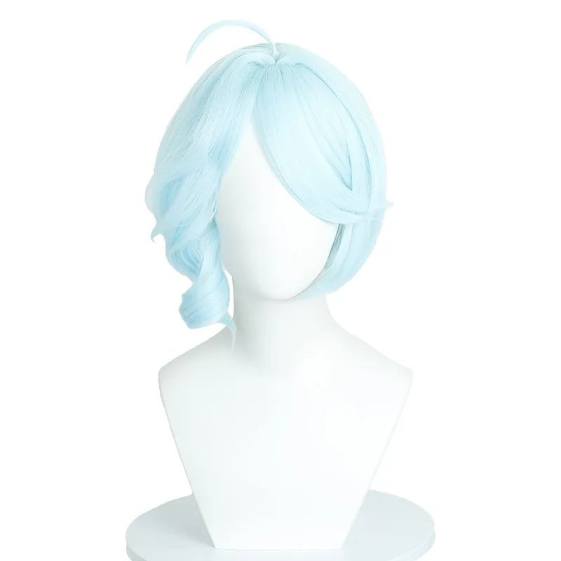 「ゼロ・スカーズ」シド コスプレウィッグ リアルな頭皮トップ 混合ふわふわヘア 編み込み付き