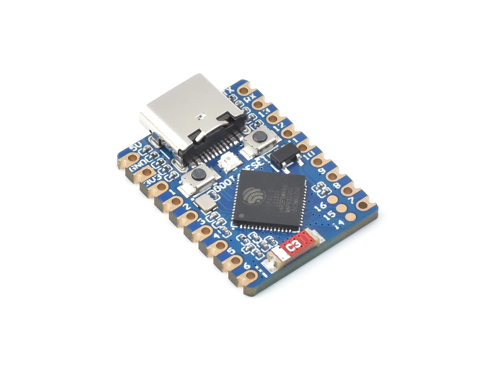 Immagine 7: Waveshare ESP32-C3 Zero Mini Scheda di sviluppo, basata su ESP32-C3FN4 Single-core, frequenza di esecuzione 160 MHz, microcontroller