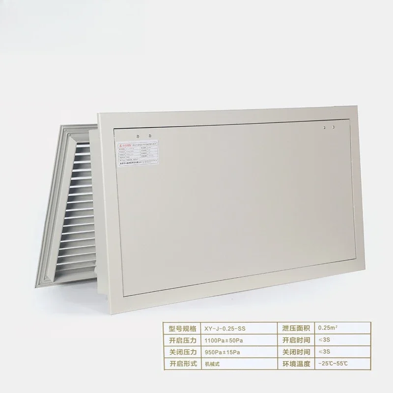 Pressure relief port gas fire extinguishing system heptafluoropropane pressure relief device perfluorohexanone