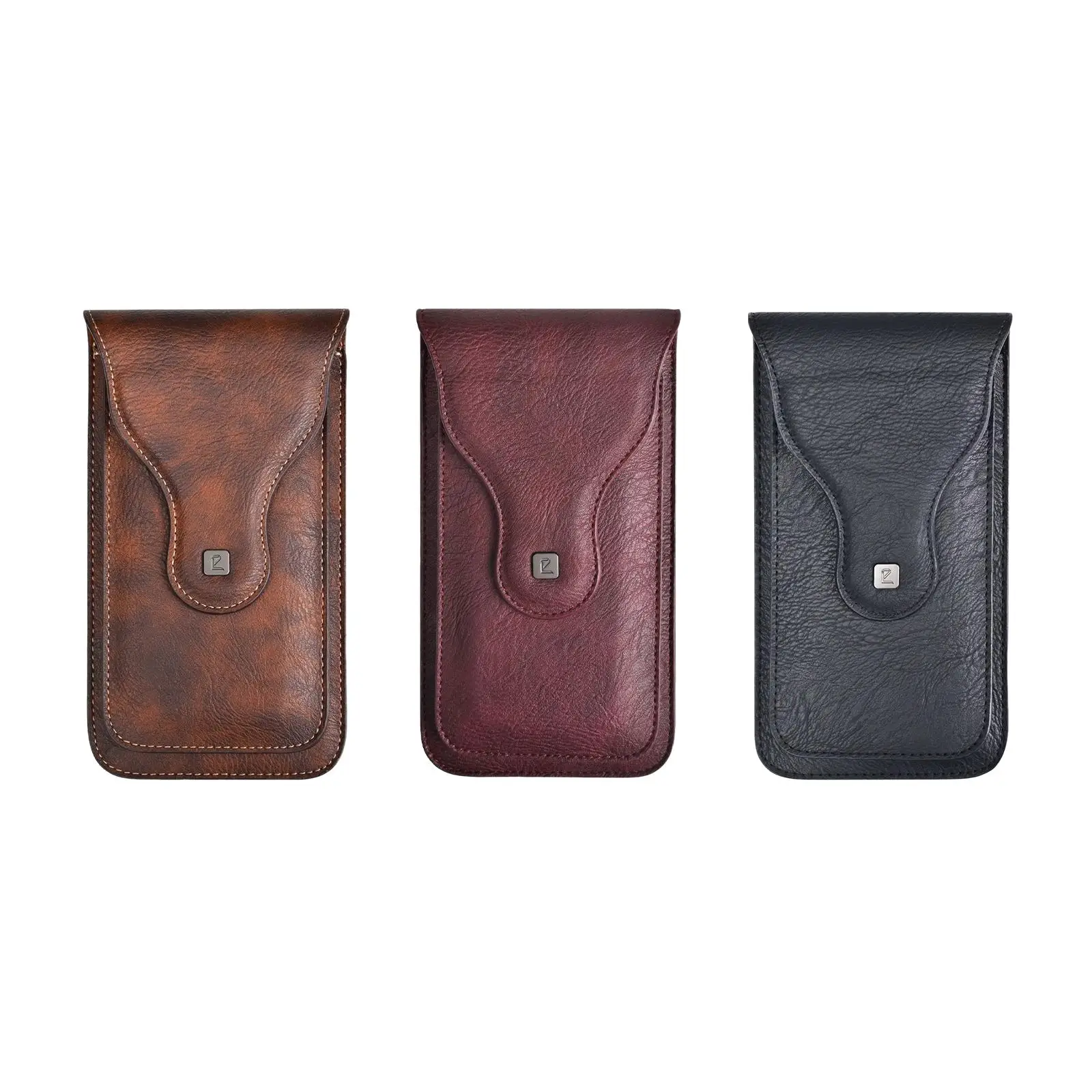 

Кожаная кобура для телефона из ПУ с клипсой для ремня, магнитная поясная сумка для мужчин