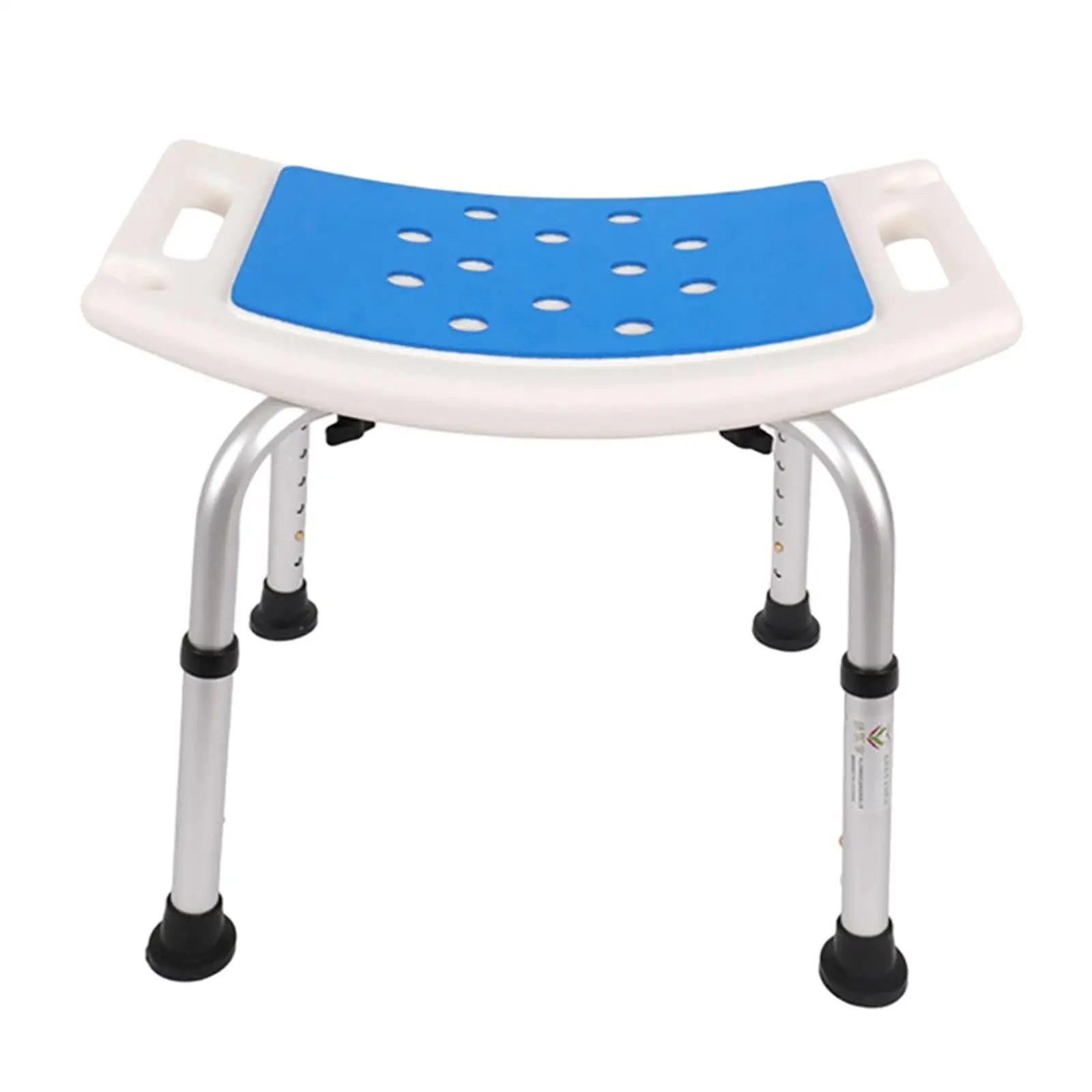 Aluminum Alloy Bath Tub Shower Seat Drainage Holes Adjustable Spa Bench for Elderly Bathroom Safety
