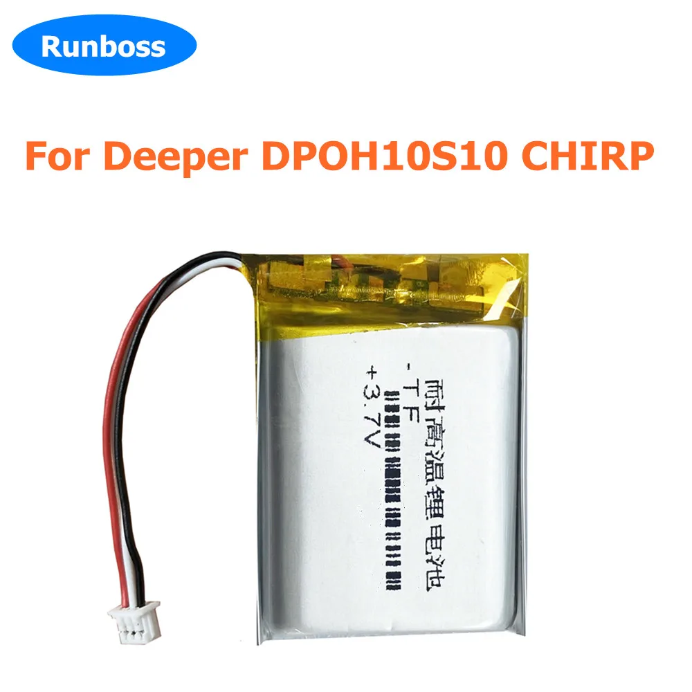 New 3.7V 800mAh 2.0mm 3pin plug Battery For Deeper DPOH10S10 CHIRP Wireless Fishfinder Sonar GPS