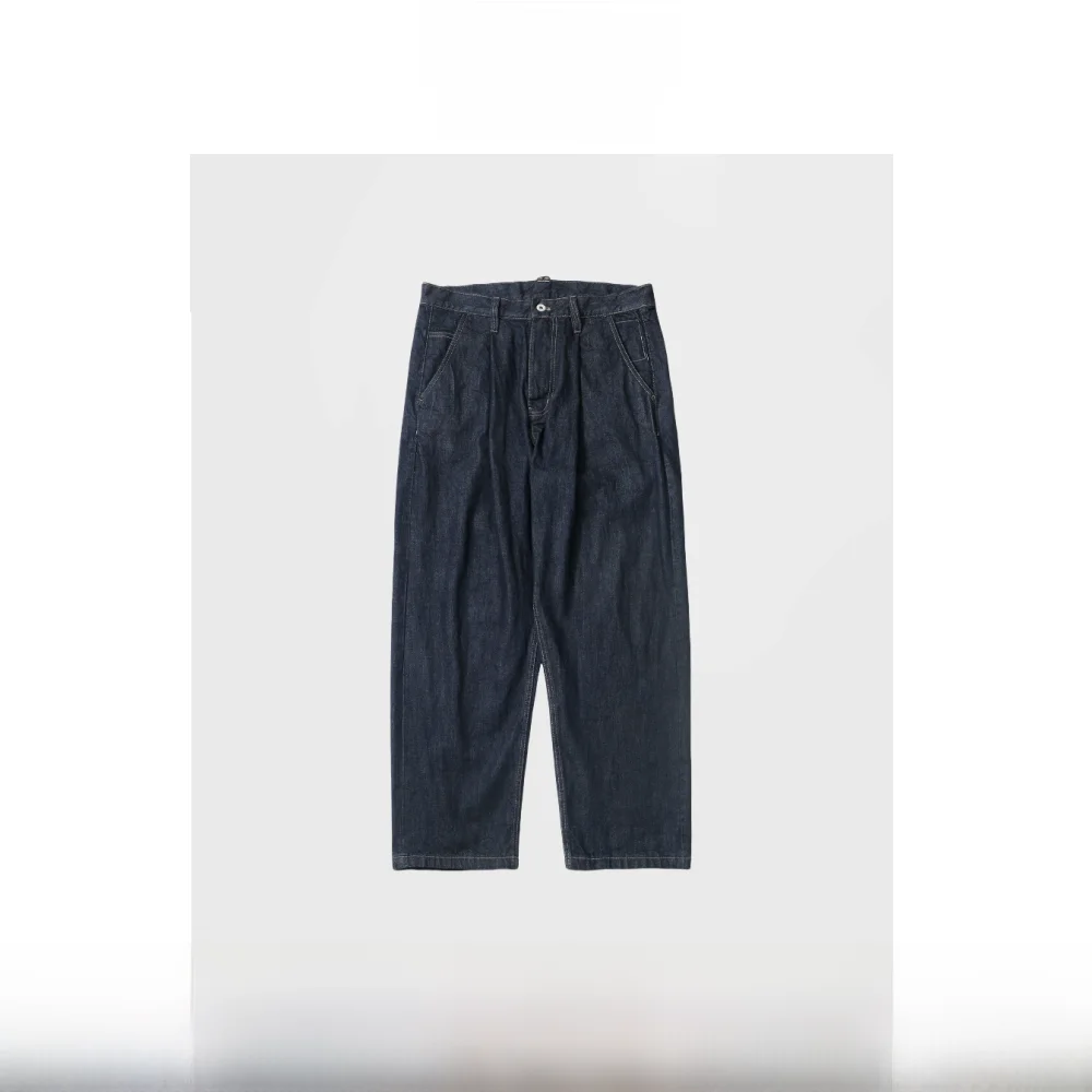 

Красные d оригинальные джинсы из воловьей кожи, рабочая одежда, брюки свободного покроя, летние повседневные длинные брюки для мужчин больших размеров от Humans Mades