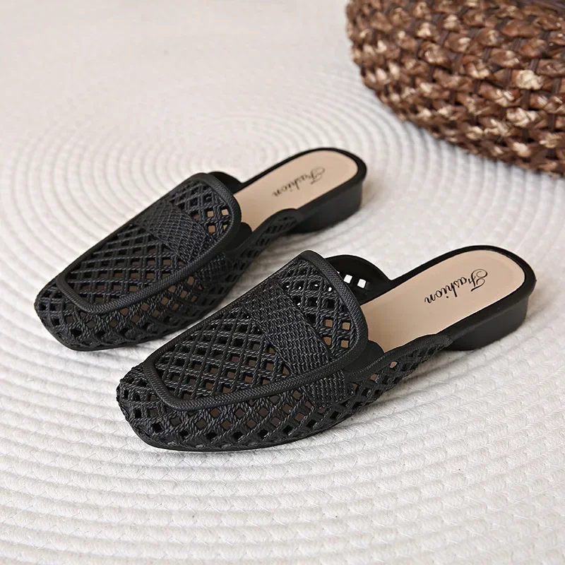 Damskie chodaki ogrodowe Lekkie, oddychające buty Kapcie Wsuwane buty ogrodnicze Outdoor Beach Hollow Shoes Oddychające sandały