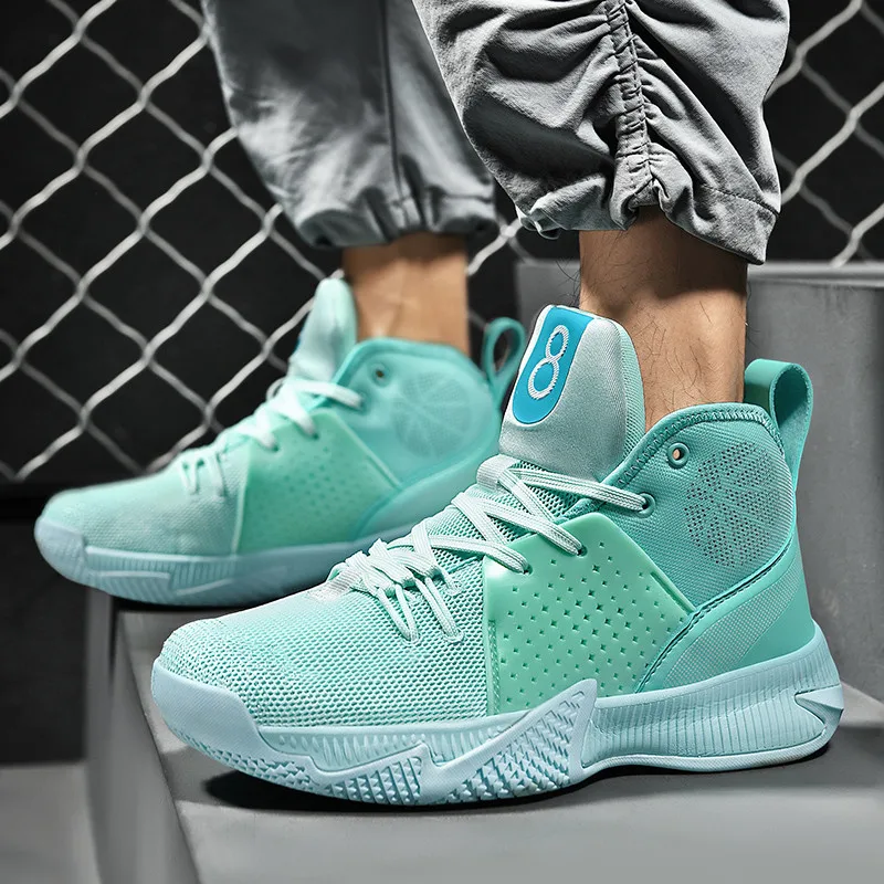 The Youth Actual Combat Basketball Shoe Movement Outdoor Comfortable Cushioning Wear-resisting Fashion Breathable High Quality