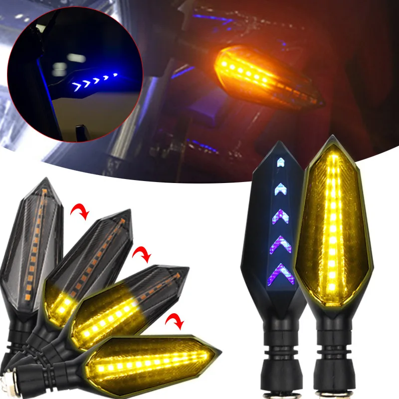 Front/Rear Turn Indicator Signal Lamp For YAMAHA YZF R1 R6 FZ1 FZ6 XJ6 MT-07 MT 07 mt9 Sequential Flowing Flash Indicator Lights