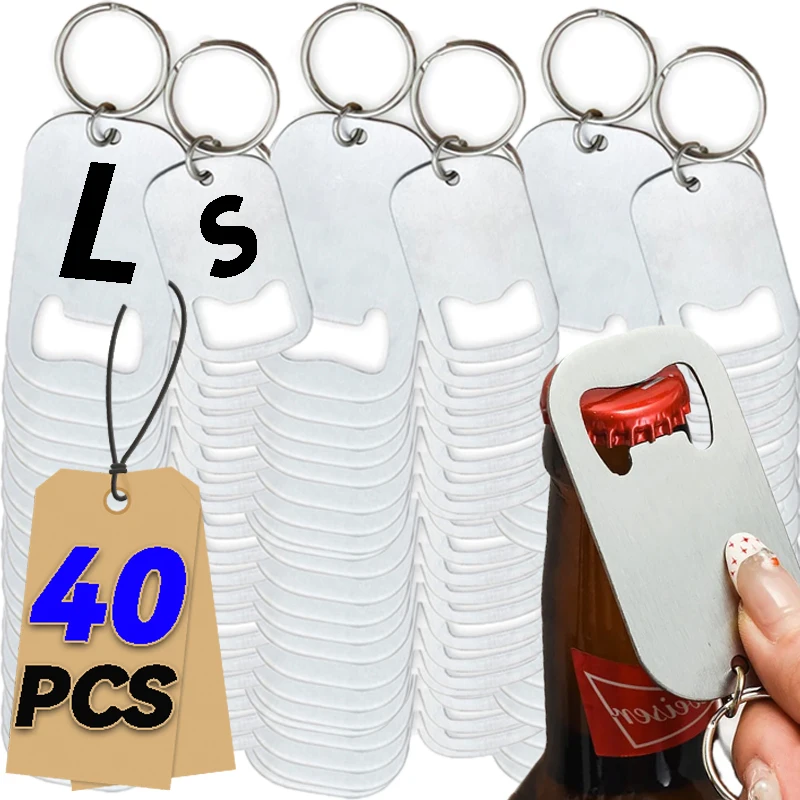 Metal Portable Creative Stainless Steel Bottle Opener Keychain Soda Drink Starter Portable Bottle Openers Bar Key Chain Pendant