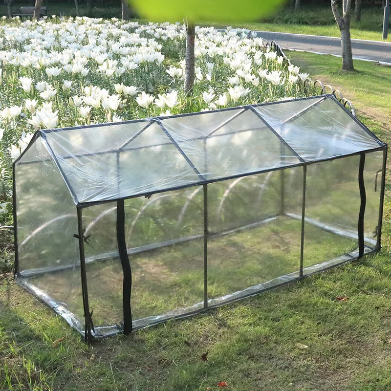 Mini Greenhouse Simple Installation Garden Nursery Plant Cover Clear Tent for Plants Outside Vegetables Backyard Flowers