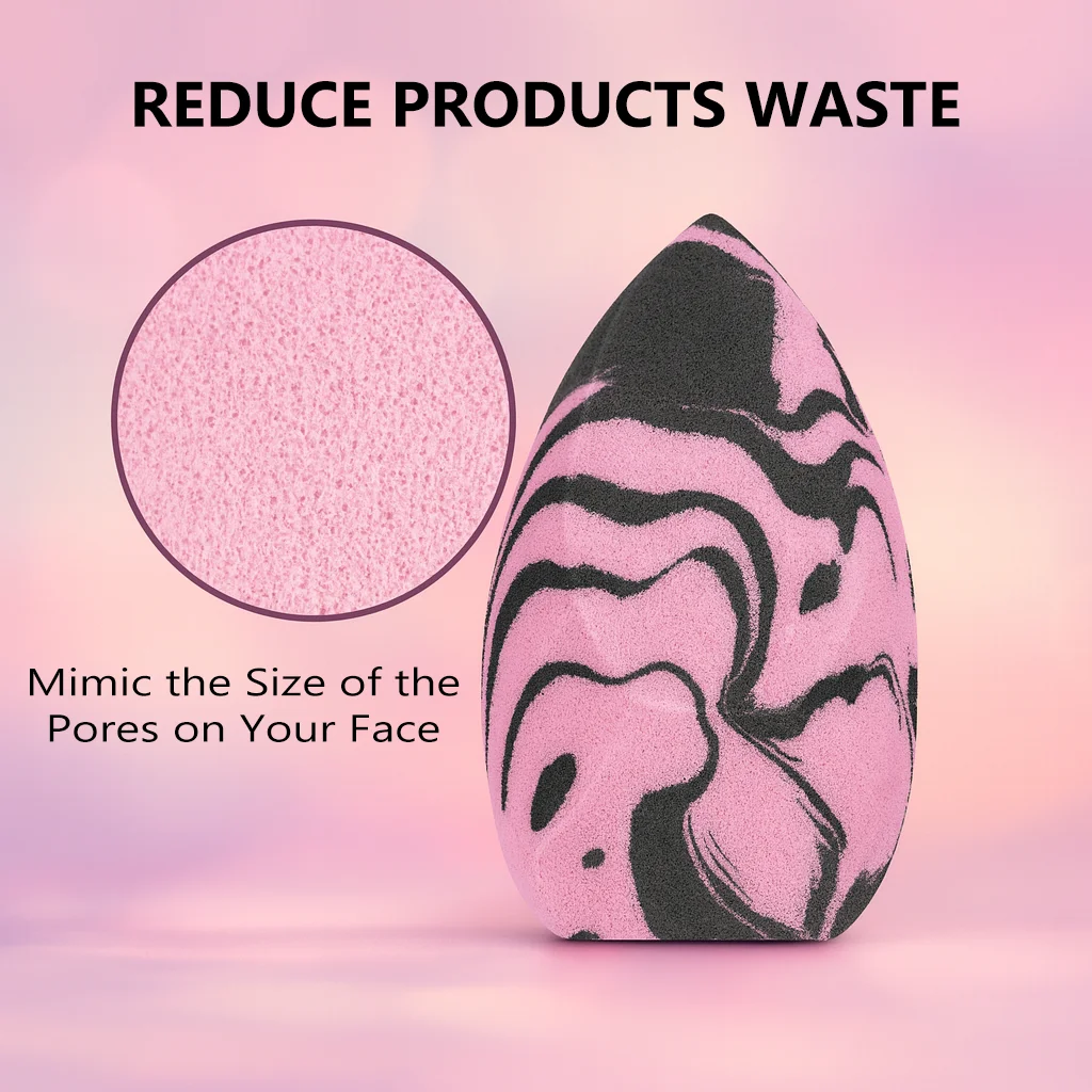 Éponges de maquillage en marbre, éponge de beauté, mélangeur, pour fond de teint, correcteur, crème, poudre, accessoires de maquillage, 1/3/7 pièces