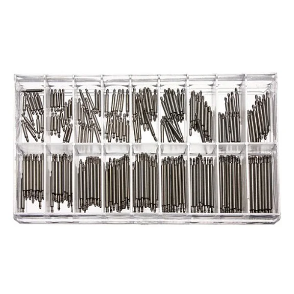 

360 Pcs Stainless Steel Raw Ears Watch Band Spring Bars to Disassemble Silver Remover