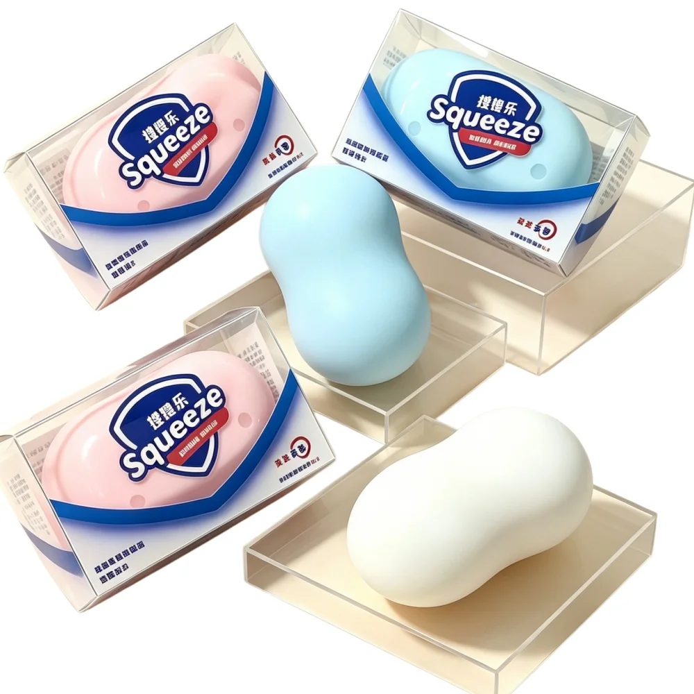 Seifenball-Quetschball: Anti-Stress-Butter-Feel-Fidget-Spielzeug, langsam rückfedernd, ASMR-Sensorik-Geschenke für Kinder und Erwachsene, Partyspiel-Geschenke