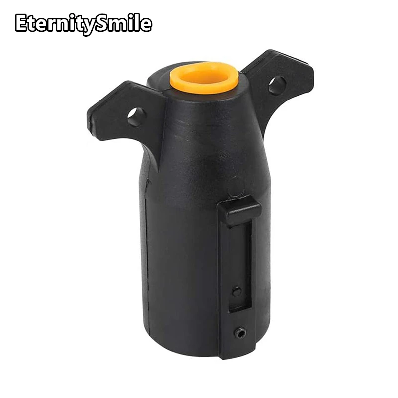 7 Way Trailer End Connector, 12V 7 Pin Round Trailer Plug, 7 Way Socket Adapter Wiring Connector for American