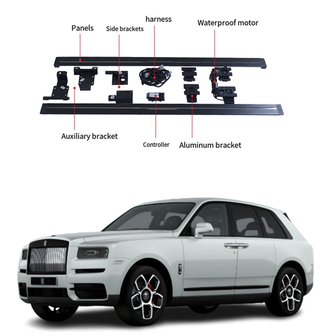 

For High Quality Aluminum Manufacturer Direct Sales Auto Parts Auto Pedals Electric Side Pedals for Rolls Royce Cullinan 2019+