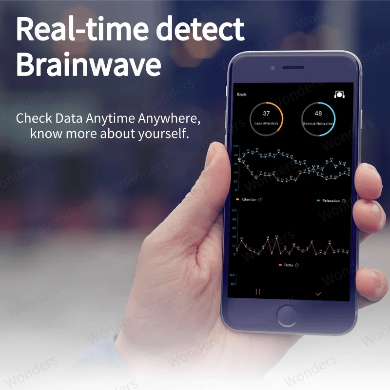 Brainlink Lite Giocattolo ragno telecomandato Brainwave EEG Fascia per allenamento dell'attenzione Strumento di allenamento ausiliario per meditazione yoga