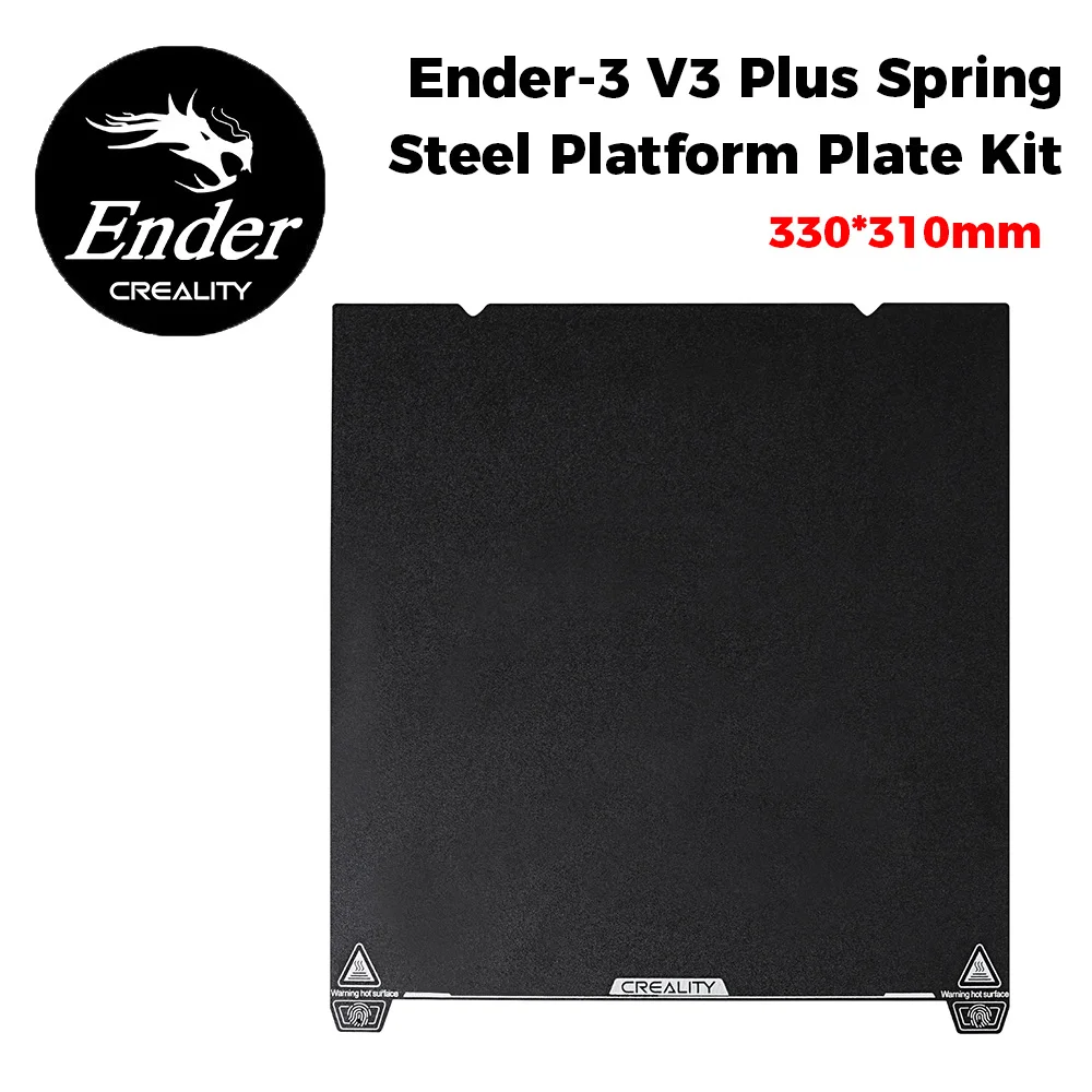 

Creality Official original Ender-3 V3 Plus Spring Steel Platform Plate Kit 330×310×2mm Original Printing Plate Kit