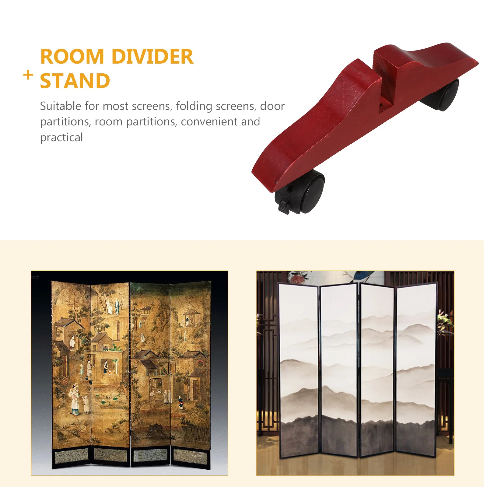 

Movable Wheel Privacy Screen Holder Room Divider Stand Thickened Base Stable Privacy Screen Partition Base