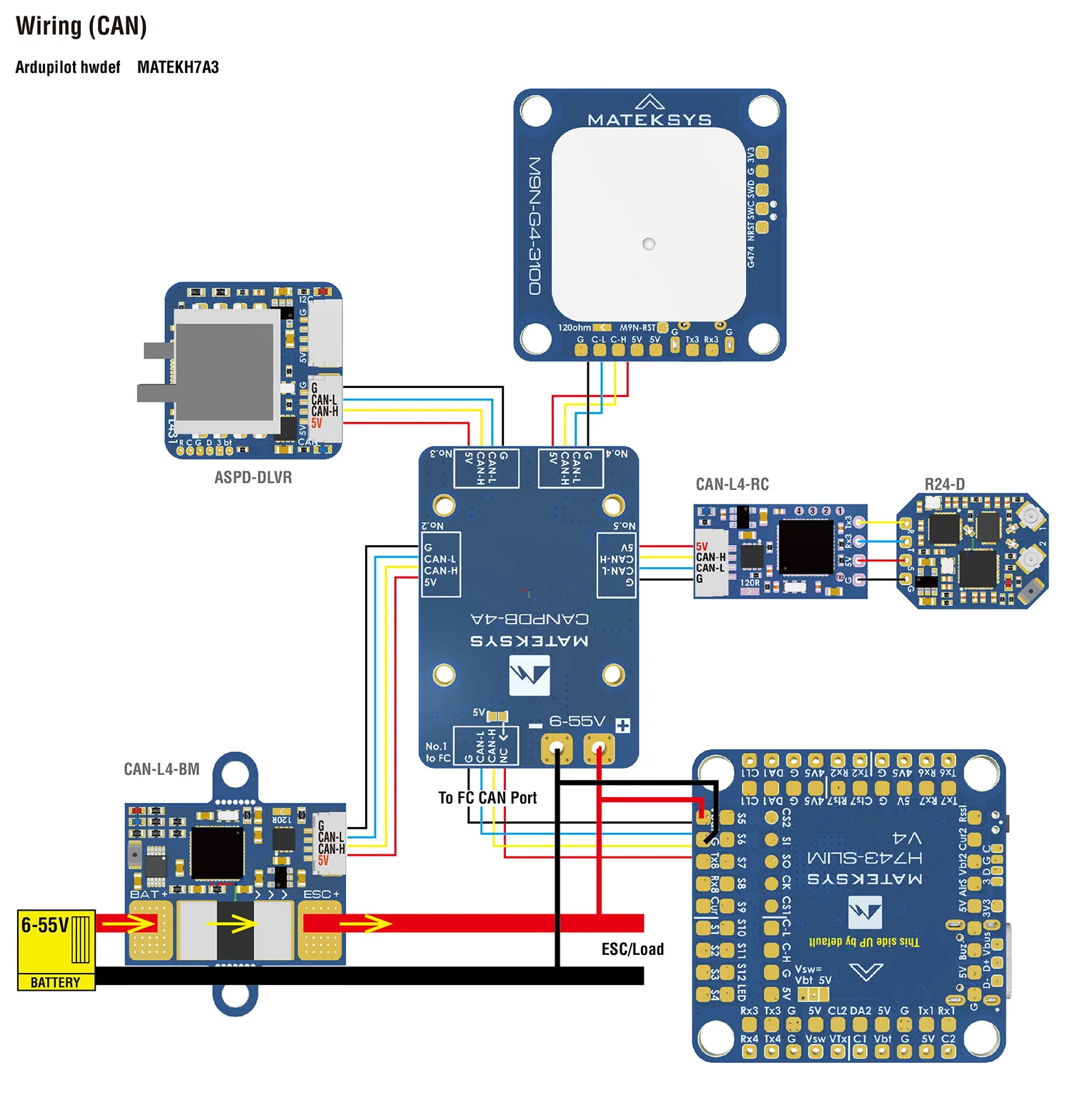In stock Matek Mateksys H743 SLIM V4 STM32H743VIT6 Dual ICM42688P