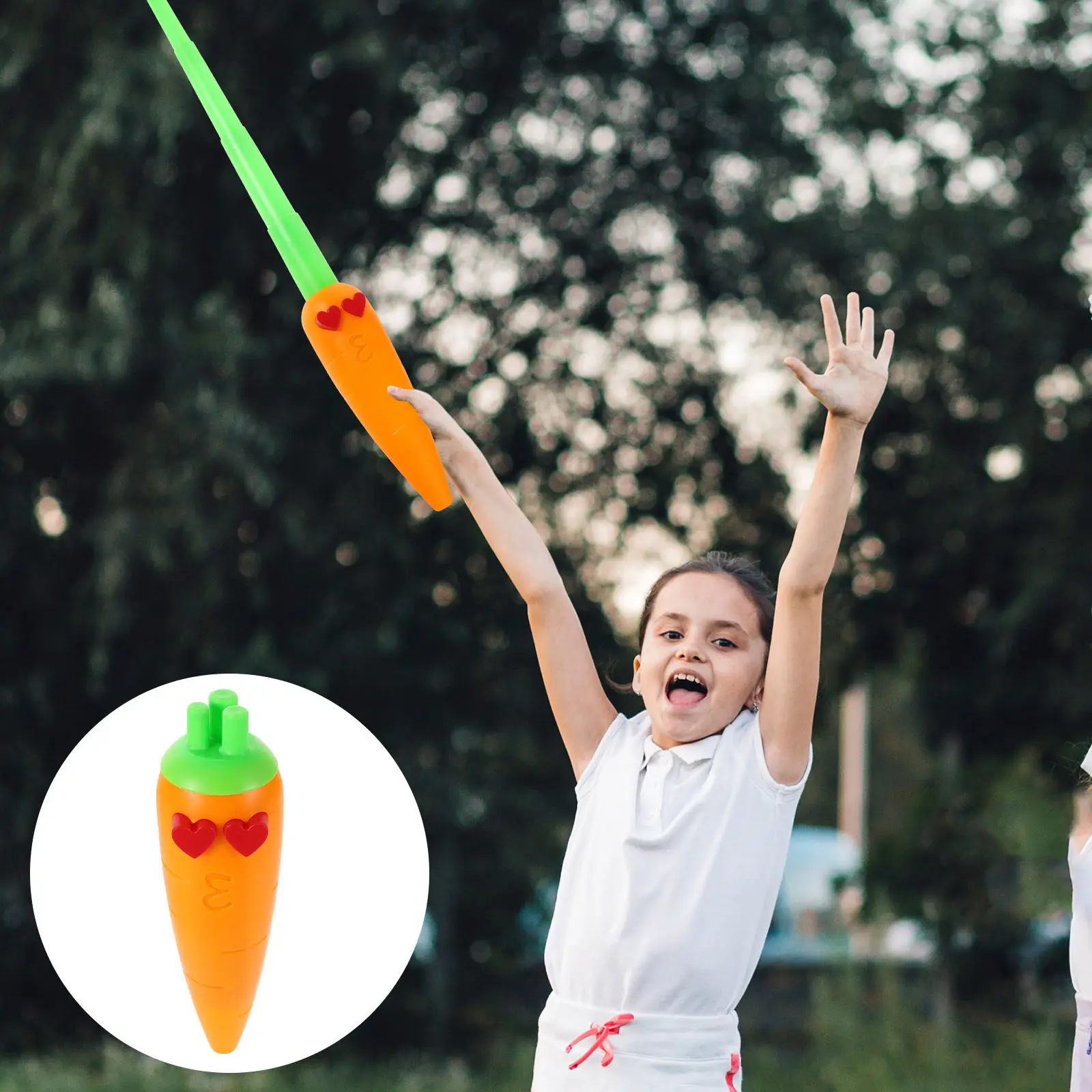 

Carrot Shape Plastic Telescopic Sword Kids Practice Sword Retractable Lightweight Cosplay Party Supplies Favor Coordination Game