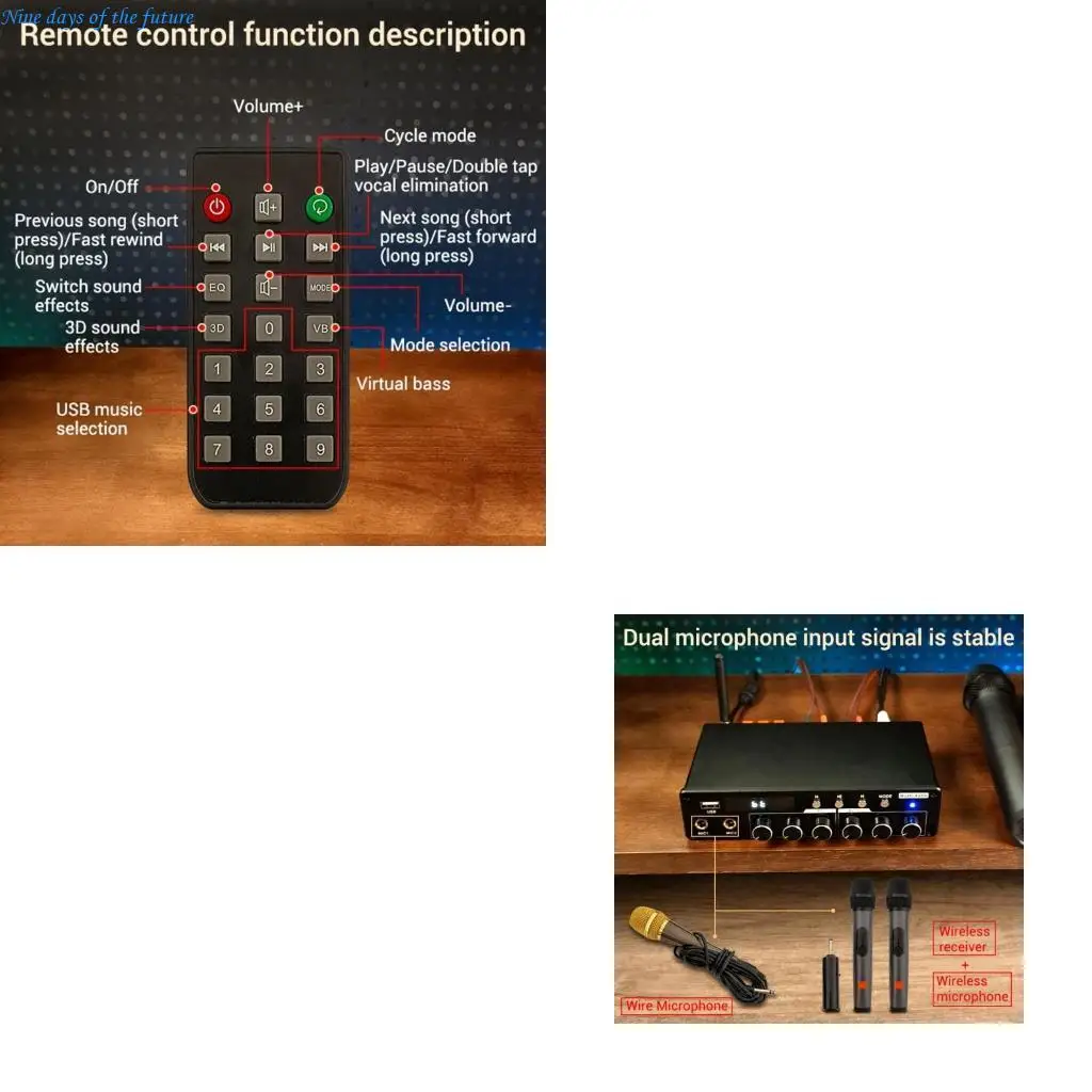 

200W 2.0/5.0/5.1 Channel Bluetooth-compatible Amp Subwoofer Digital Power E65A