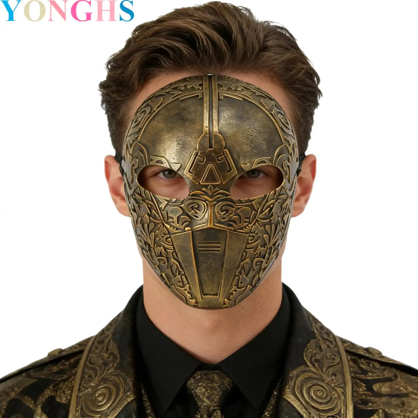 

Warrior Role Play Mask Carnival Home Decoration for Halloween Masquerade Theme Party Costume Ball