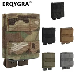 ERQYGRA Tactical Molle Pouch Holster FAST 7.62 AK Single Mag Magazine with Belt Clip Hunting New Gear Airsoft System Accessories