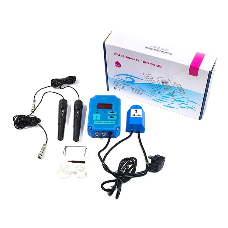 PH-303 2-in-1 Digital pH & ORP Controller + Electrodes PH Range 0.00 ~ 14.00pH