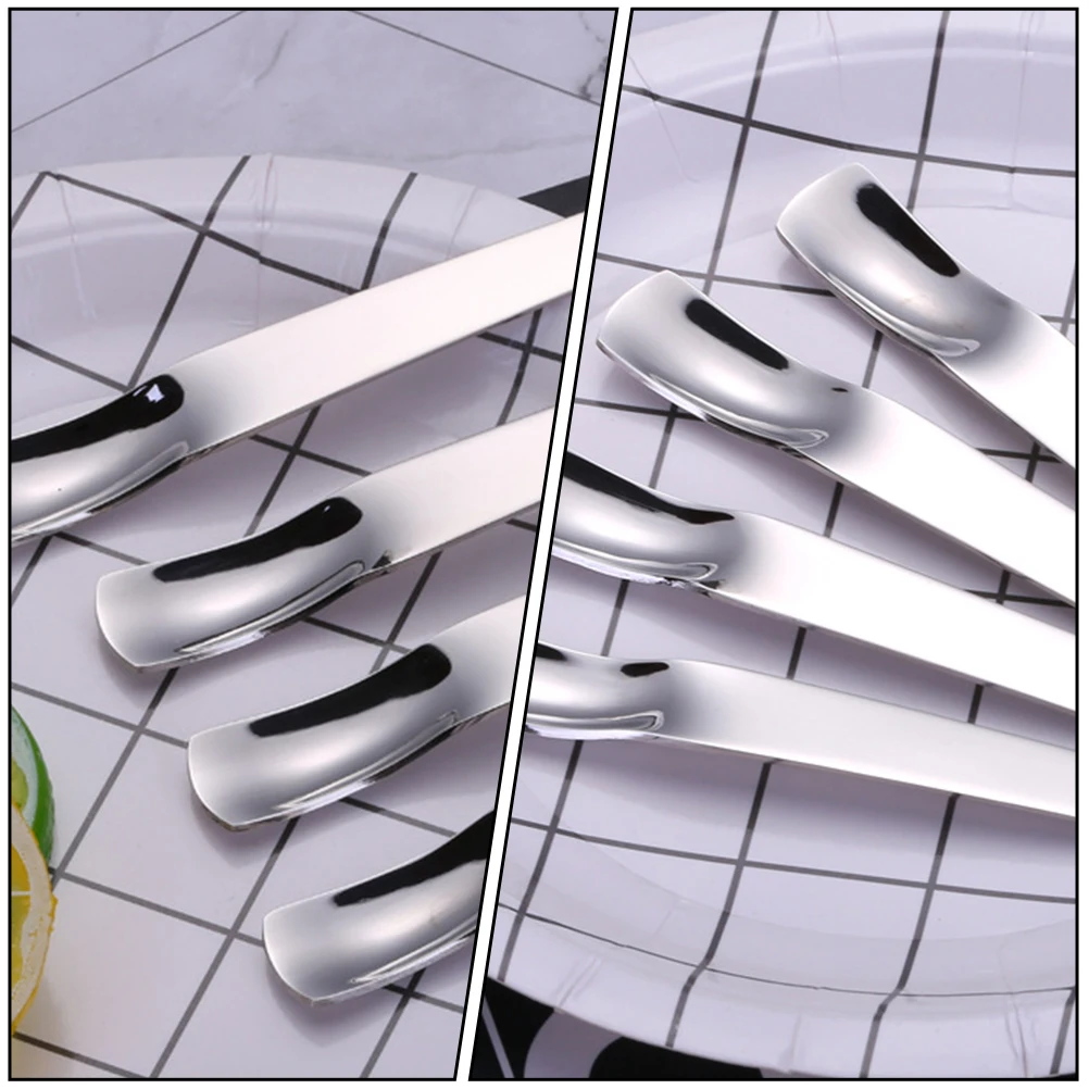 

5Pcs Stainless Steel Coffee Stirring Spoons Mini Spoons for Ice Cream Dessert Cake Breakfast Kitchen Party Spoon