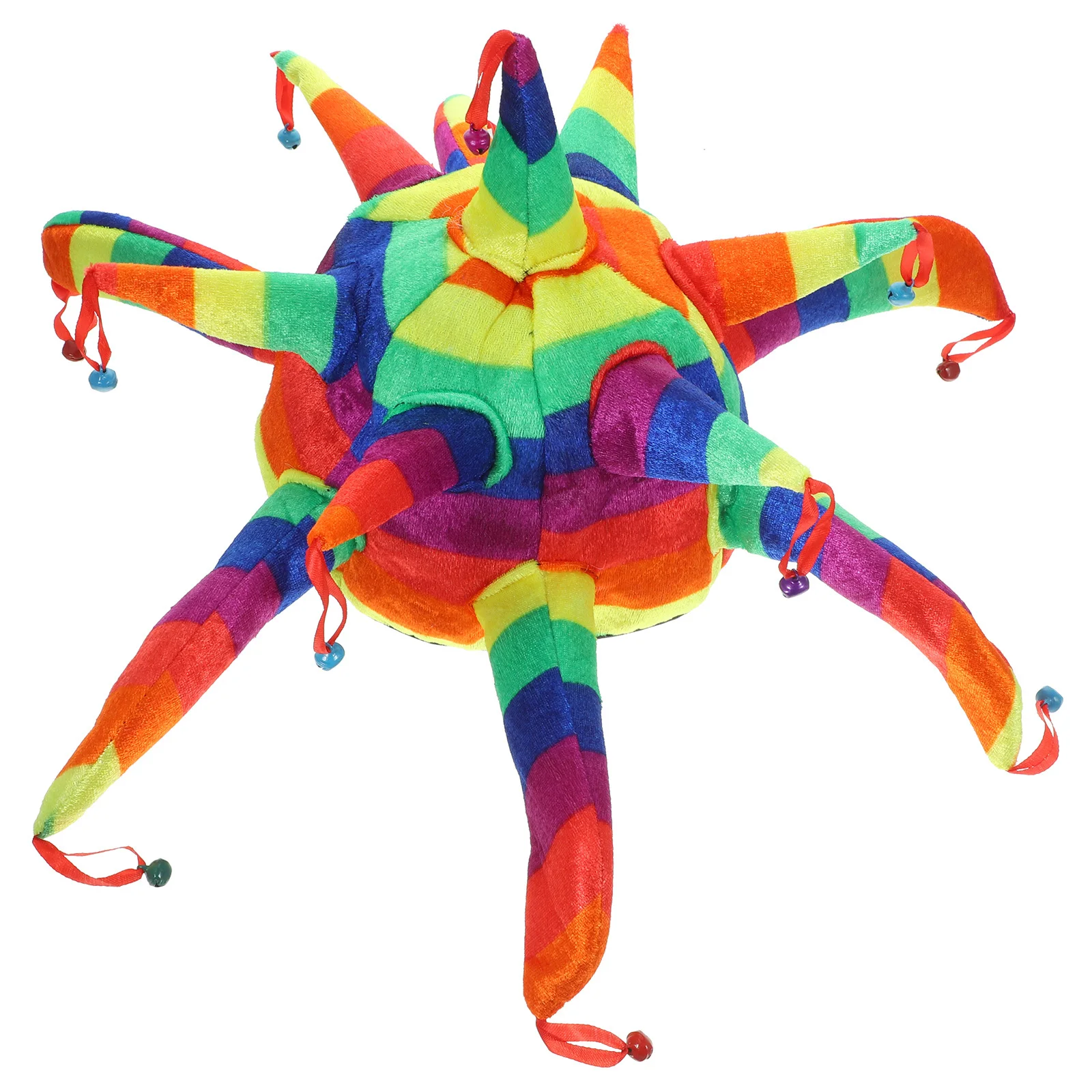 หมวกตัวตลกทรงหลายเหลี่ยม หมวกคอสเพลย์สำหรับผู้ใหญ่ อุปกรณ์เสริมสำหรับงานปาร์ตี้ ฮาโลวีน คาร์นิวัล มาร์ดิกราส์