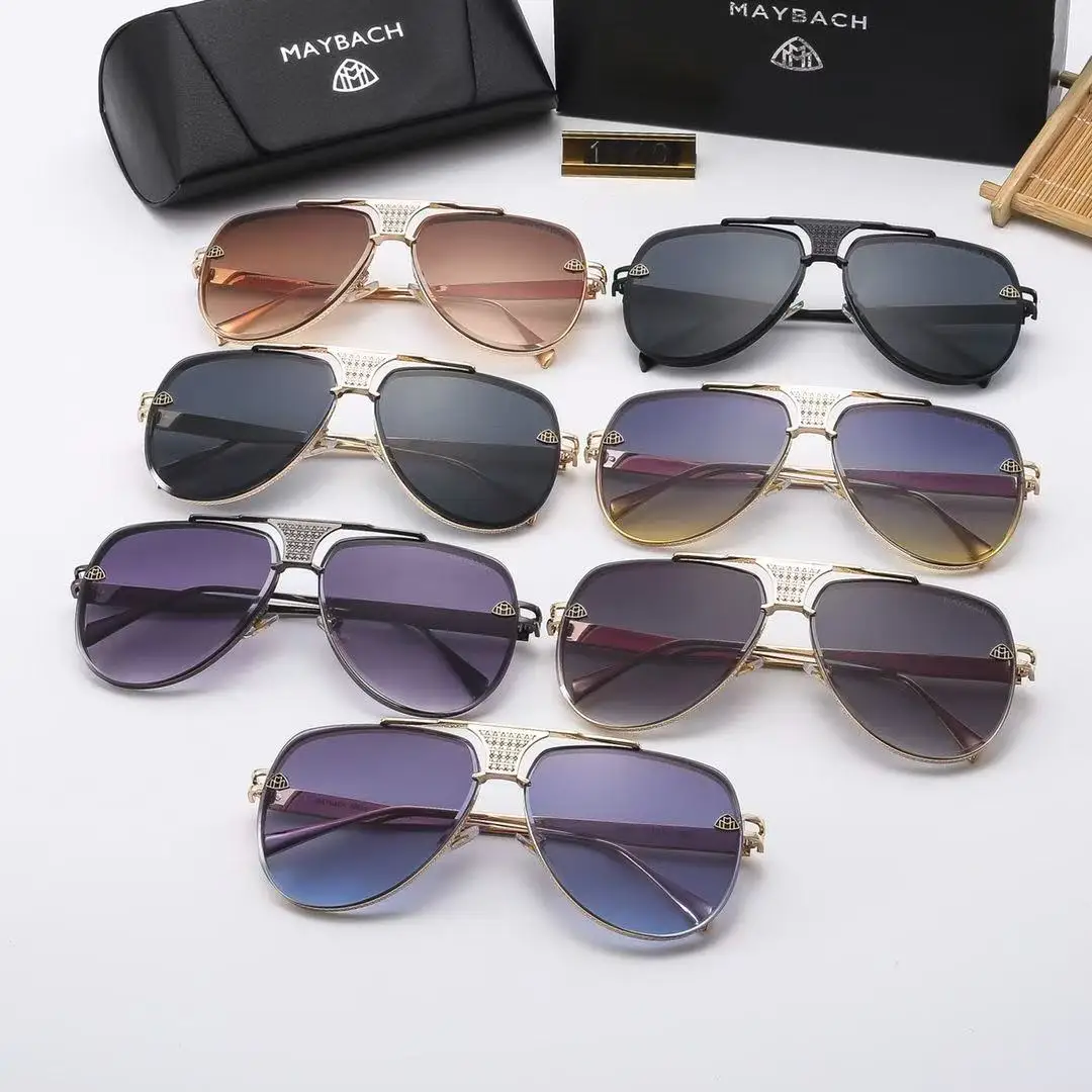 Car Fashion Luxury Sunglasses Men Women Leisure Metal Goggles Maybach S Class  S450 S480 S500 S580 S600 S650 S680 GLS480 GLS600